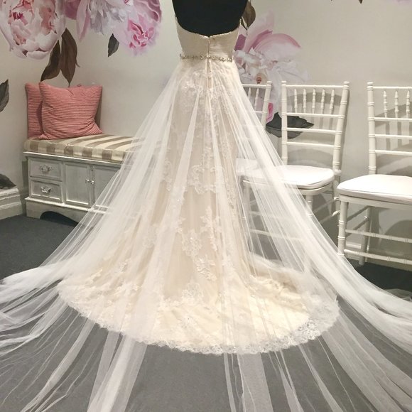 BLUE ENZOANI WEDDING GOWN! - Picture 8 of 8